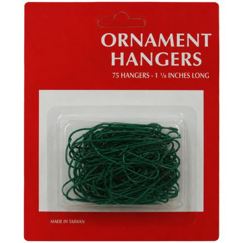 Green Ornament Hangers 75-Pack – Christmas Tree Decoration Hooks